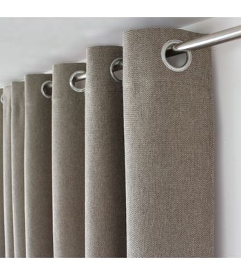 Rideau tamisant aspect chenillé 140x240cm - 140x240cm - Taupe