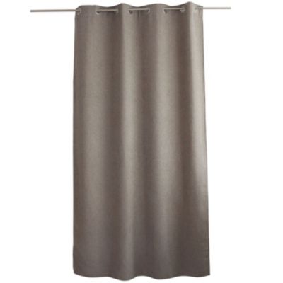 Rideau tamisant aspect chenillé 140x240cm - 140x240cm - Taupe