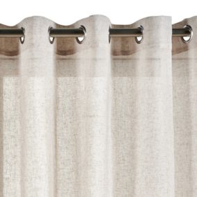Rideau tamisant beige rideaux salon voilage elegant 280 x 300