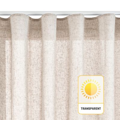 Rideau tamisant beige rideaux salon voilage elegant 300 x 300
