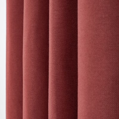Rideau tamisant Croisette Rocle uni cuivre rouille L.260 x l.135 cm