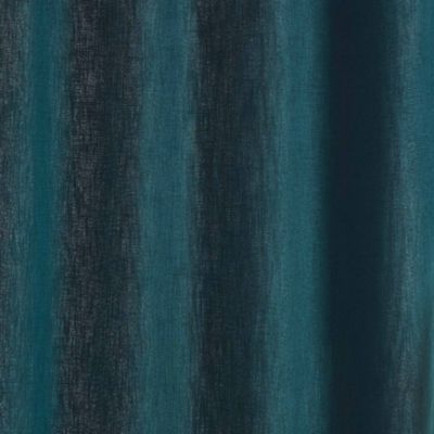 Rideau tamisant  -  - Effet tissé (140x260 cm - Bleu Paon)