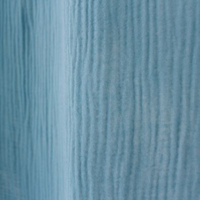 Rideau tamisant en gaze de coton (140x240 cm - Bleu azur)