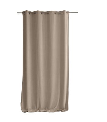Rideau tamisant en velours (140x260 cm - Naturel)