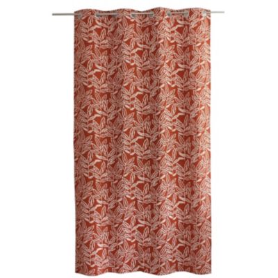 Rideau tamisant esprit lodge 140x240cm - 140x240cm - Terre cuite