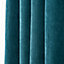 Rideau tamisant Fernand Rocle velours cotelé bleu Canard L.260 x l.140 cm