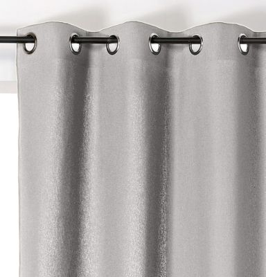 Rideau tamisant Metis 135 x 350 cm gris