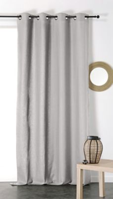 Rideau tamisant Metis 135 x 350 cm gris