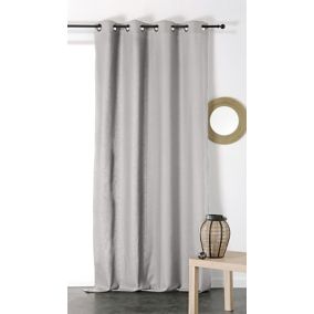 Rideau tamisant Metis 135 x 350 cm gris