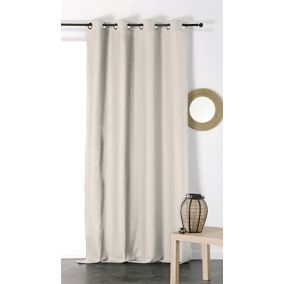 Rideau tamisant Metis L.350 x l.135 cm beige