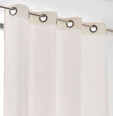 Rideau tamisant Metis L.350 x l.135 cm blanc