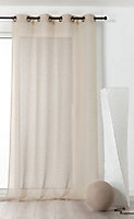 Rideau tamisant polyester Micao L.280 x l.145 cm beige