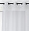Rideau tamisant polyester Micao L.280 x l.145 cm blanc