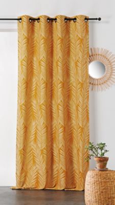 Rideau Tasmanie L.240 x L.140 cm jaune mangue