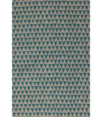 Rideau tendance motif petit triangle - 140x260cm - Vert