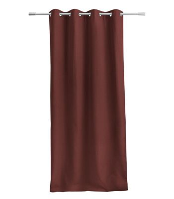 Rideau thermique 140x250cm 1er prix "Gaston" - 140x250cm - Terre cuite