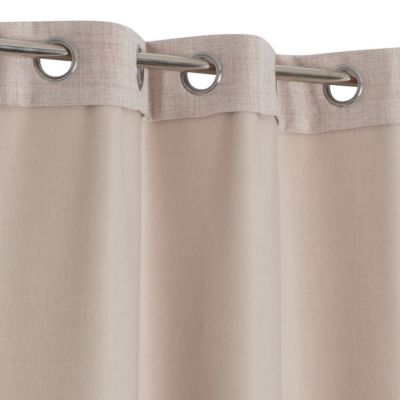 Rideau thermique à œillet beige taupe l.135 x H.260 cm JBY Creation