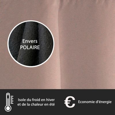 HOMEROKK Lot De 2 Rideaux Occultants 100% Polyester (Taupe Foncé, 140 X 260 Cm