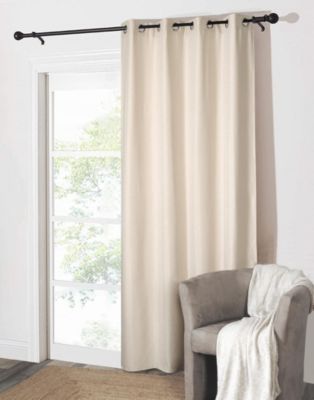 Rideau thermique à œillets sable chiné l.135 x H.240 cm