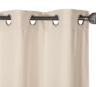 Rideau thermique à œillets sable chiné l.135 x H.240 cm