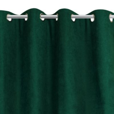 Rideau thermique aspect velours "Galena" - 140x260cm - Vert foncé