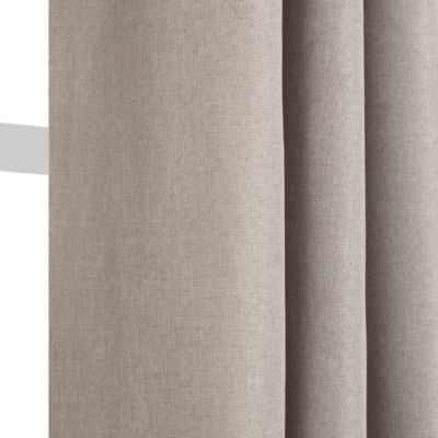 Rideau thermique beige 8 œillets Chambray 135 x 240 cm