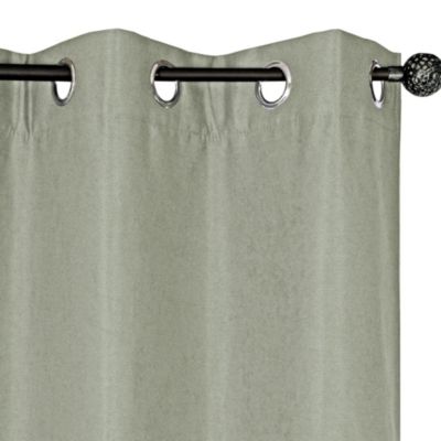 Rideau Thermique Brossé 140x240cm avec Doublure Polaire - Vert d'Eau, Prêt à Poser