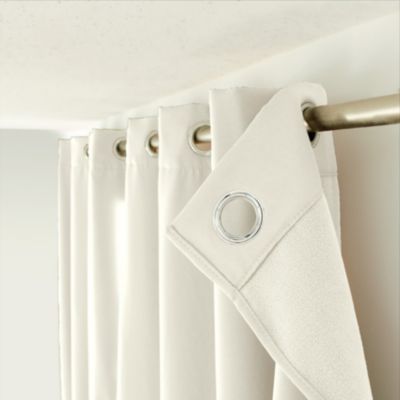 Rideau thermique en microfibre doublée (135x240 cm - Ecru)