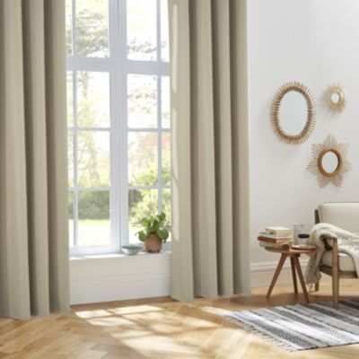 Rideau thermique et isolant uni (140x260 cm - Beige)