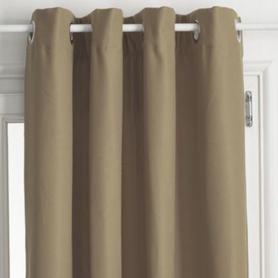 Rideau thermique et isolant uni (140x260 cm - Beige)