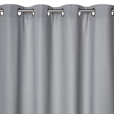 Rideau thermique gris clair l.135 x H.240 cm