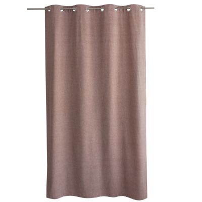 Rideau Thermique à Œillets, Vieux rose, 140x240 cm, Velours Marbré, Collection Nuuk, CMADECO