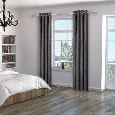 Rideau thermique Meiere GoodHome l.140 x H.260 cm gris