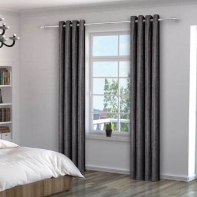 Rideau thermique Meiere GoodHome l.140 x H.260 cm gris