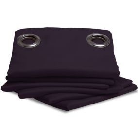 Rideau thermique occultant Aubergine 140 x 260 (LxH)