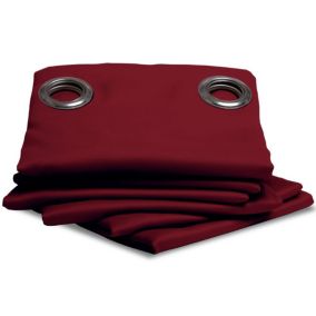 Rideau thermique occultant Oeillet Rouge MC330 140 x 300 (LxH)