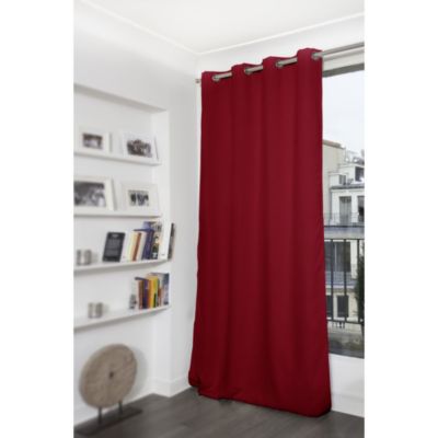 Rideau thermique occultant Oeillets Rouge MC330 140L x 180H