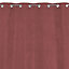 Rideau thermique occultant Suedine rouge l.140 x H.240 cm