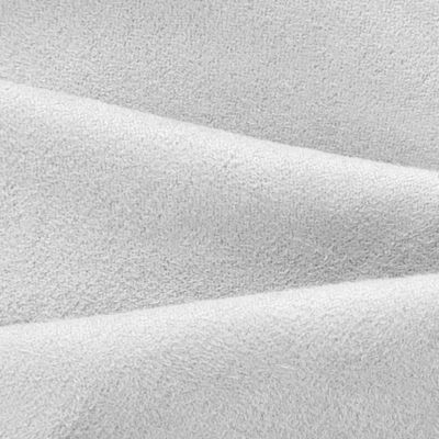 Rideau Thermique suédine doublé polaire 140x240cm, Prêt a Poser, Blanc