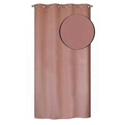 Rideau Thermique Velours frappé doublé polaire à œillets 140x240cm prêt a poser, Vert