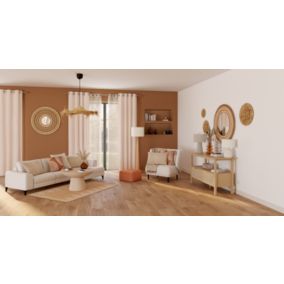 Rideau thermique Whales blanc l.140 x H.260 cm
