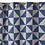 Rideau triangle bleu l.140 x H.240 cm