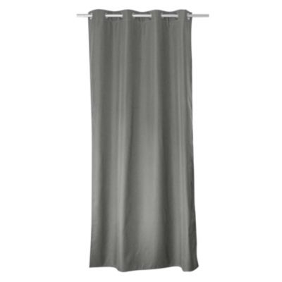 Rideau uni isolant et thermique (140x180 cm - Gris clair)