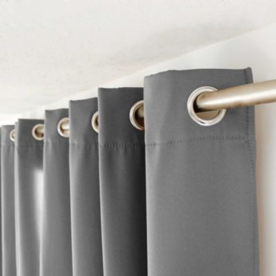 Rideau uni isolant et thermique (140x180 cm - Gris clair)