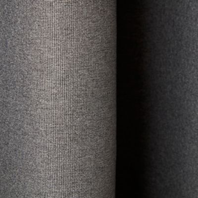 Rideau uni Milone 260 x 140 cm GoodHome gris foncé