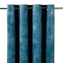 Rideau uni Zircon 140 x 260 cm GoodHome bleu foncé