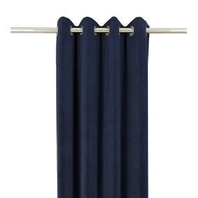 Rideau Velvet Valgreta bleu l.140 x H.260 cm