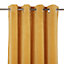 Rideau Velvet Valgreta jaune l.140 x H.260 cm