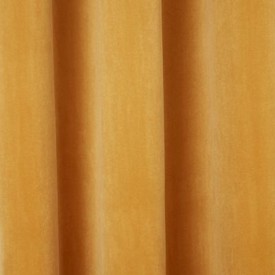 Rideau Velvet Valgreta jaune l.140 x H.260 cm