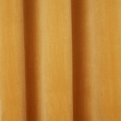 Rideau Velvet Valgreta jaune l.140 x H.260 cm